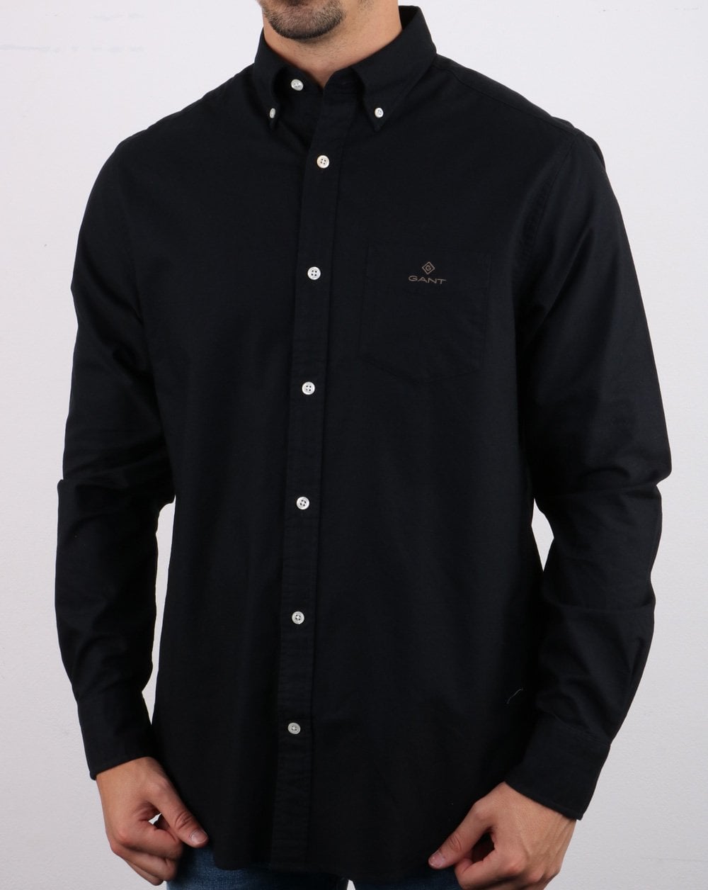 Gant Beefy Oxford Shirt Black