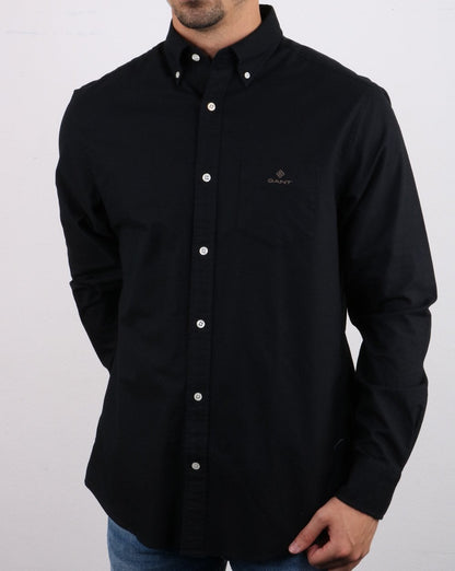 Gant Beefy Oxford-Hemd Schwarz