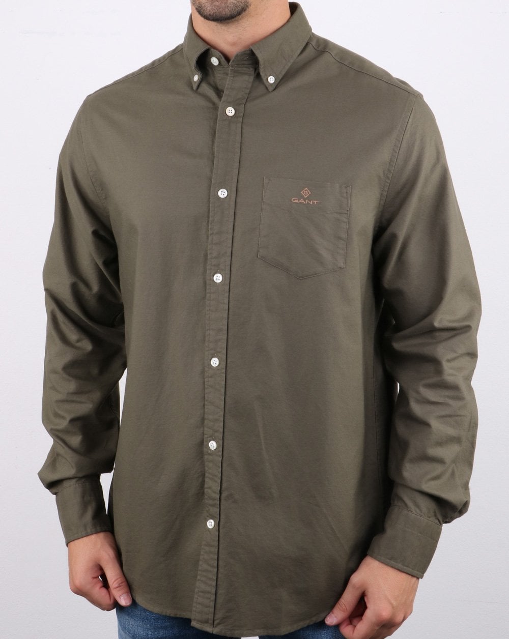 Gant Beefy Oxford Hemd Grün