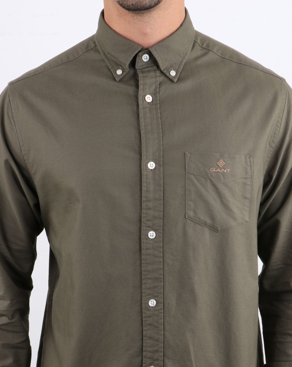 Gant Beefy Oxford Hemd Grün