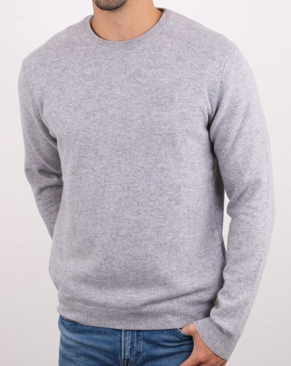 Benetton Pullover aus Merinowolle Grau