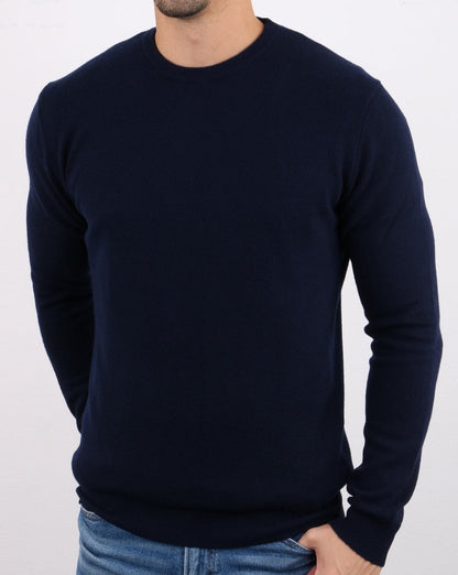 Benetton Pullover aus Merinowolle Marineblau