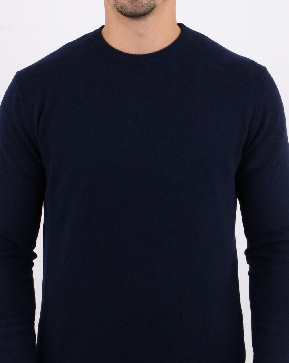 Benetton Pullover aus Merinowolle Marineblau