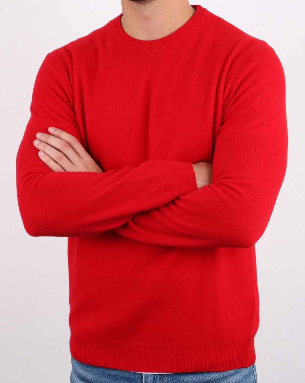 Benetton Pullover aus Merinowolle Rot