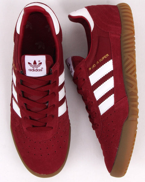 Adidas Indoor Super Trainers Burgundy/White