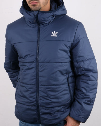 Adidas Originals – Wattierte Jacke in Marineblau
