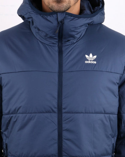 Adidas Originals – Wattierte Jacke in Marineblau