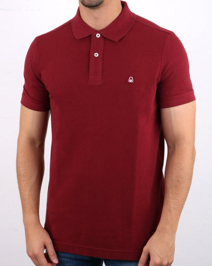 Benetton Poloshirt Burgund