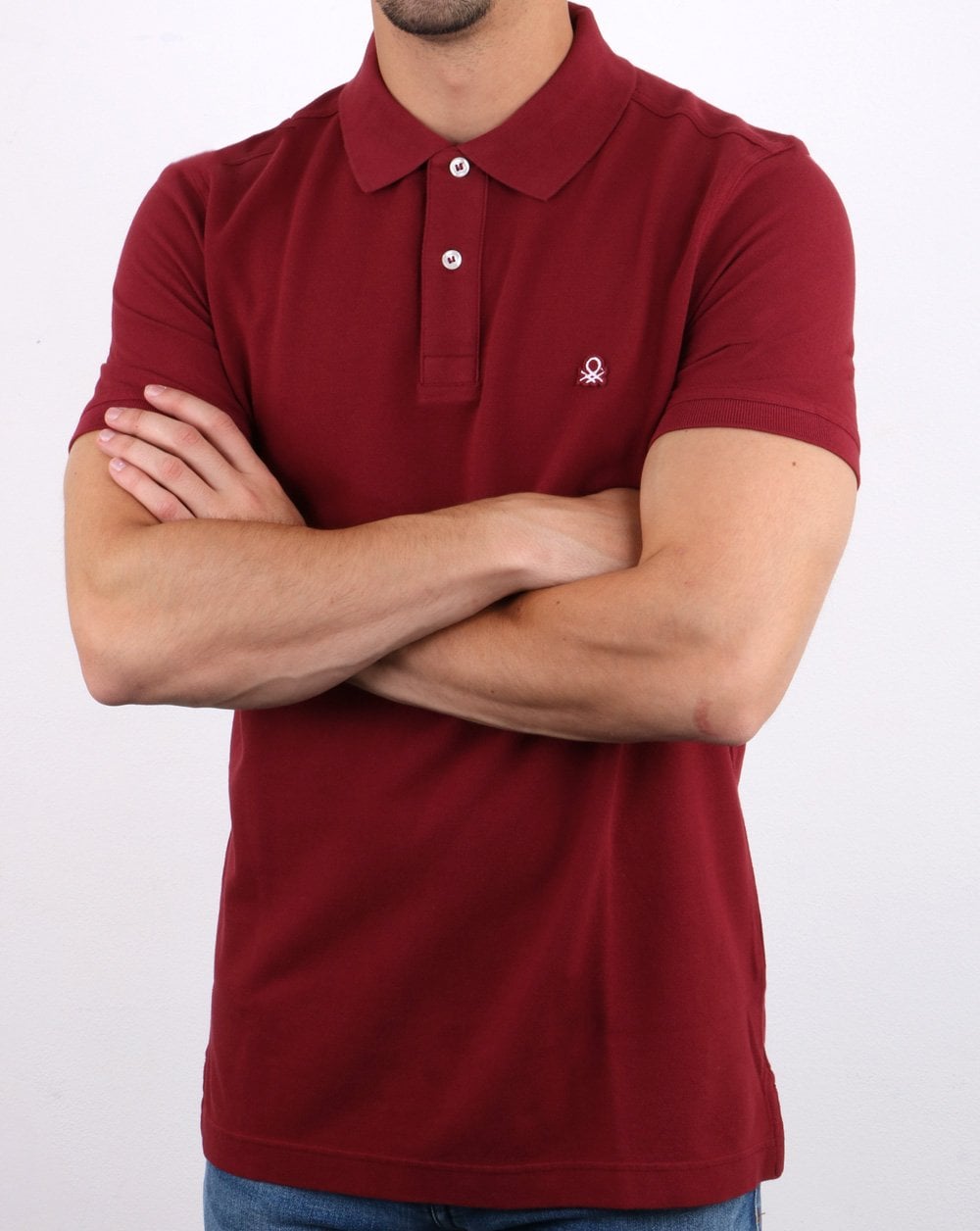 Benetton Poloshirt Burgund