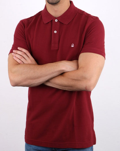 Benetton Poloshirt Burgund