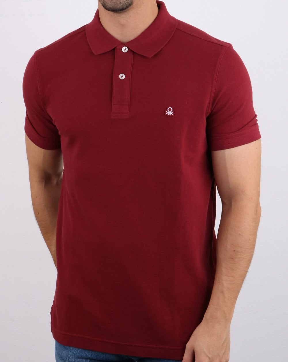 Benetton Poloshirt Burgund