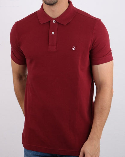 Benetton Poloshirt Burgund