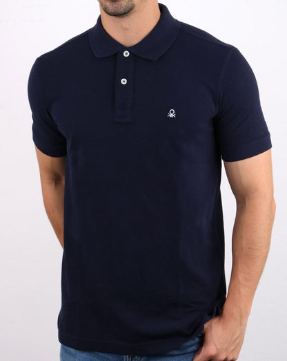 Benetton Poloshirt Marineblau