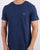 Gant Solid Crew Neck T Shirt Blue Melange