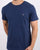 Gant Solid Crew Neck T Shirt Blue Melange