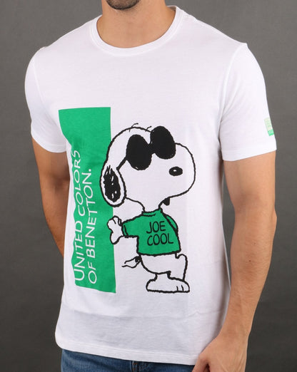 Benetton Snoopy T-Shirt Weiß
