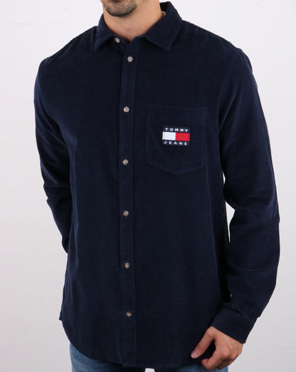 Tommy Hilfiger Cordhemd Marineblau
