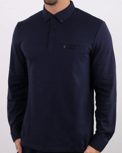 Gabicci Vintage Britman Hemd Marineblau