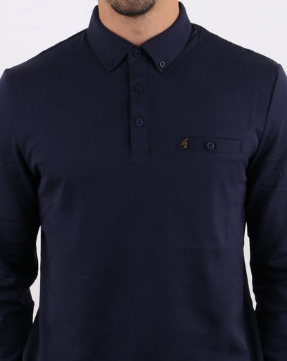 Gabicci Vintage Britman Hemd Marineblau
