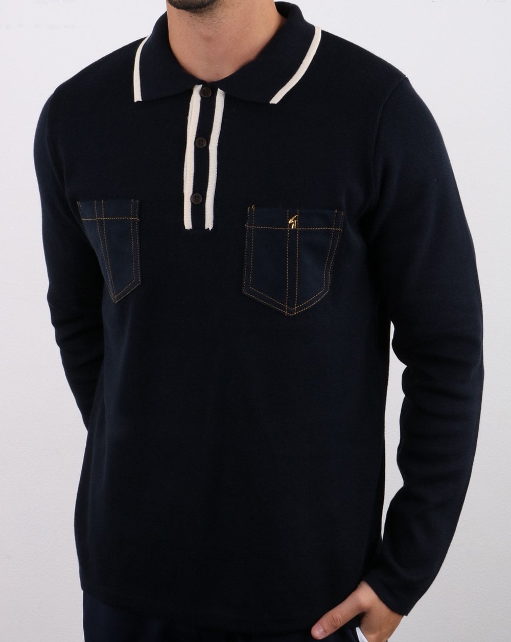 Gabicci Vintage Hatchet Poloshirt Marineblau