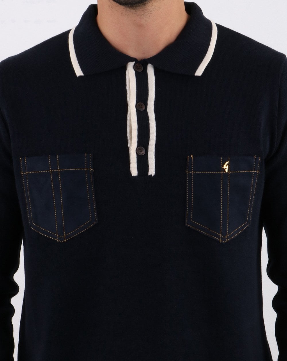 Gabicci Vintage Hatchet Poloshirt Marineblau