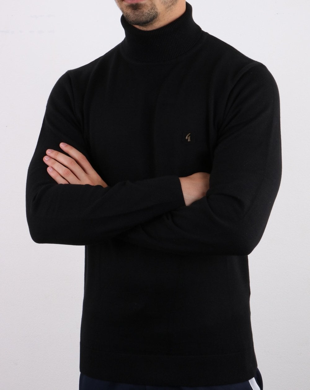 Gabicci Vintage Ricardo Roll Neck Black