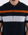 Ben Sherman Chest Stripe Knit Polo Dark Navy