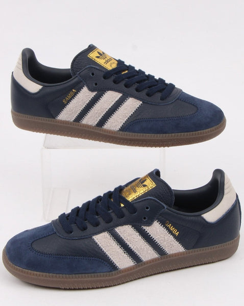 Adidas Samba Og Ft Trainers Navy/Grey