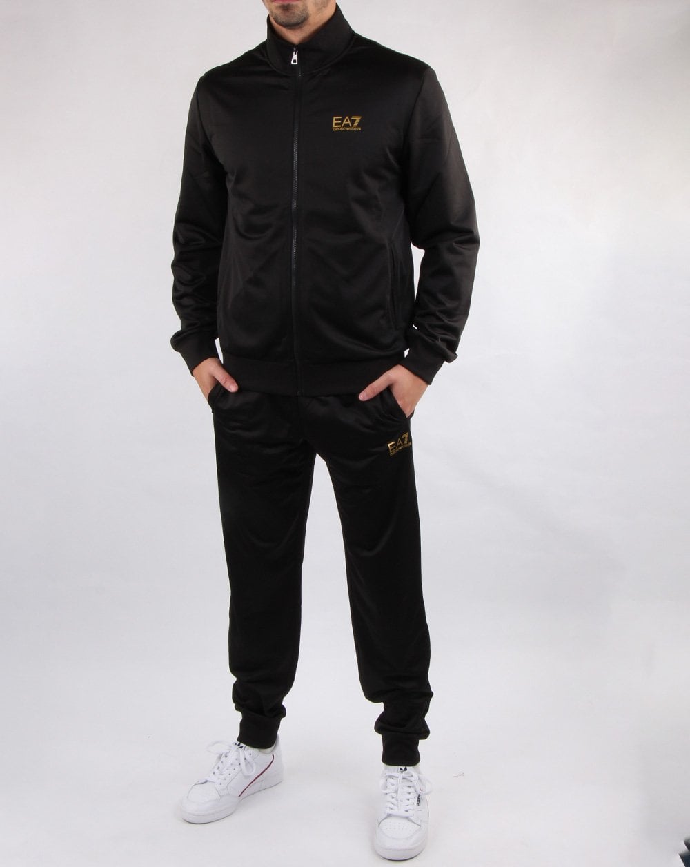 Emporio Armani EA7 Trainingsanzug Schwarz/Gold