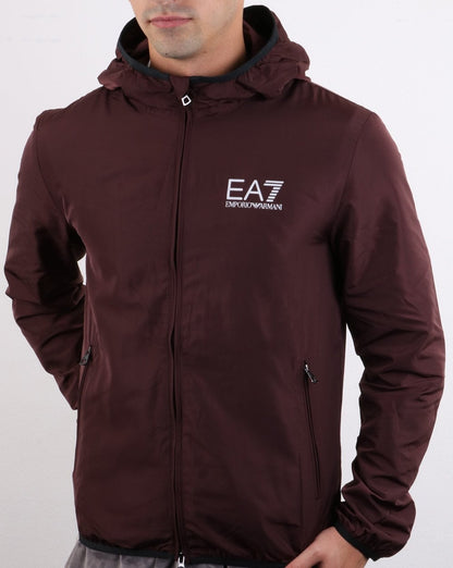 Emporio Armani EA7 Bomberjacke Dunkelburgunder