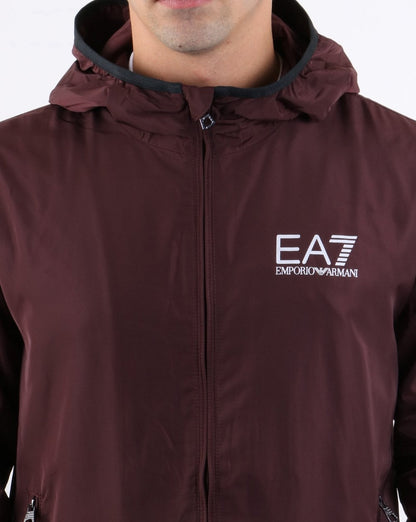 Emporio Armani EA7 Bomberjacke Dunkelburgunder