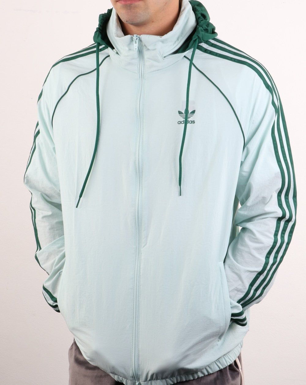 Adidas Originals Superstar Windbreaker Dampfgrün
