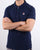 Fila Vintage F Logo Polo Shirt Navy