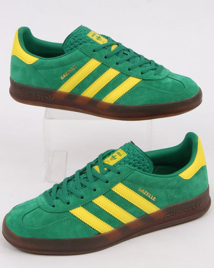 Adidas Gazelle Indoor-Sneaker Grün/Gelb