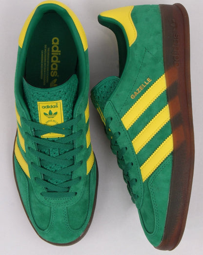 Adidas Gazelle Indoor-Sneaker Grün/Gelb