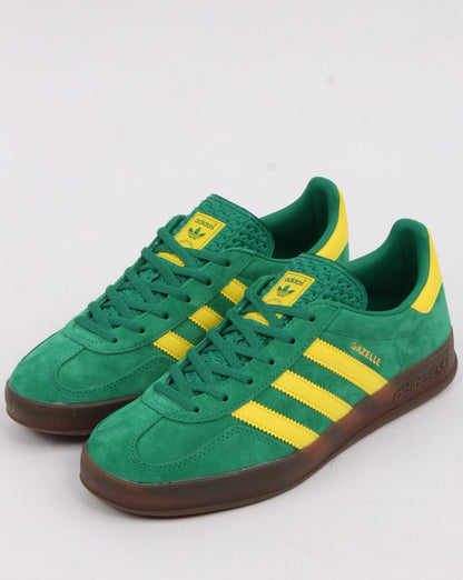 Adidas Gazelle Indoor-Sneaker Grün/Gelb