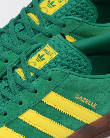 Adidas Gazelle Indoor-Sneaker Grün/Gelb