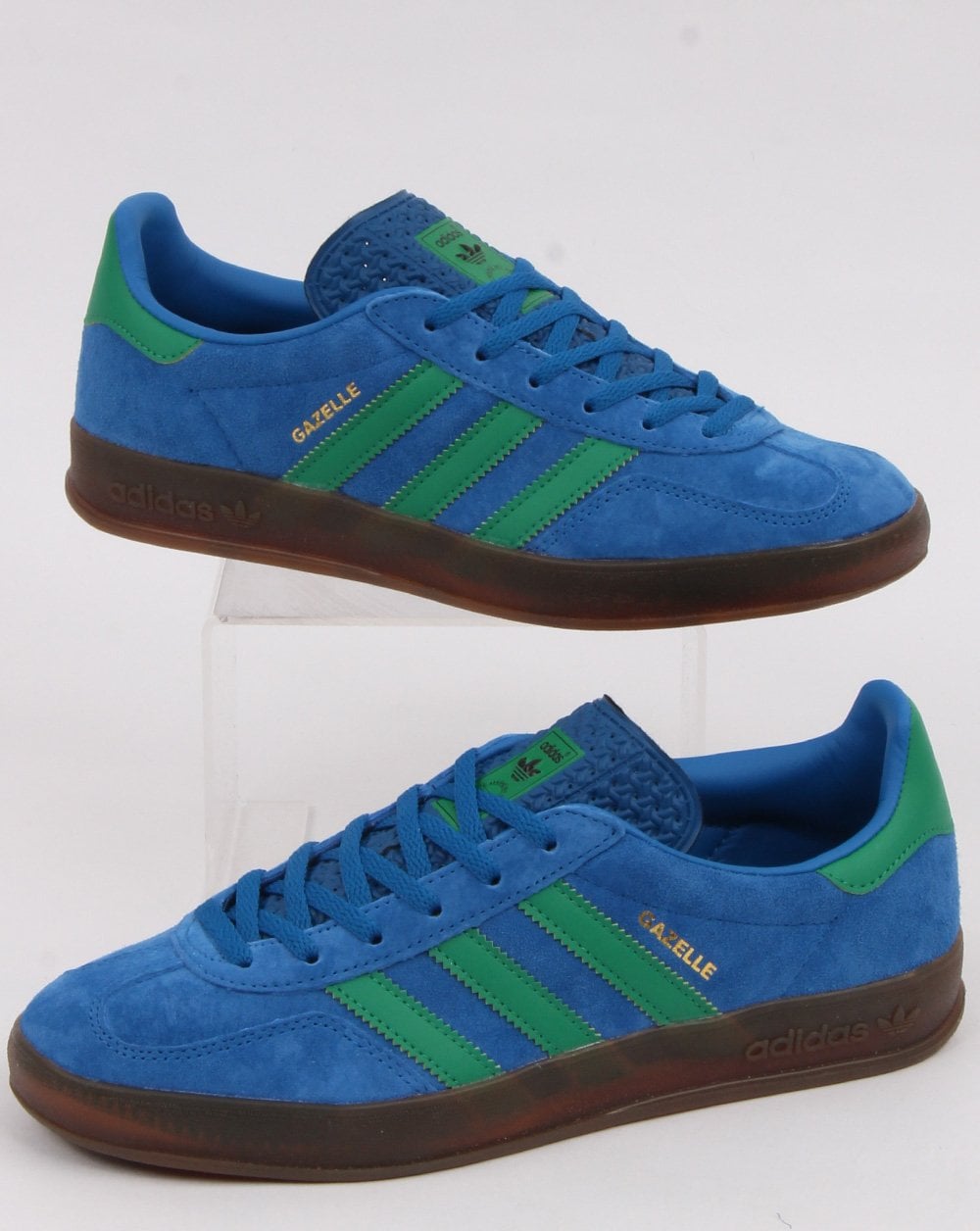 Adidas Gazelle Indoor-Sneaker Blau/Grün