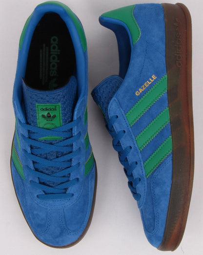 Adidas Gazelle Indoor-Sneaker Blau/Grün