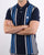 Pretty Green Contrast Panel Polo Shirt Navy