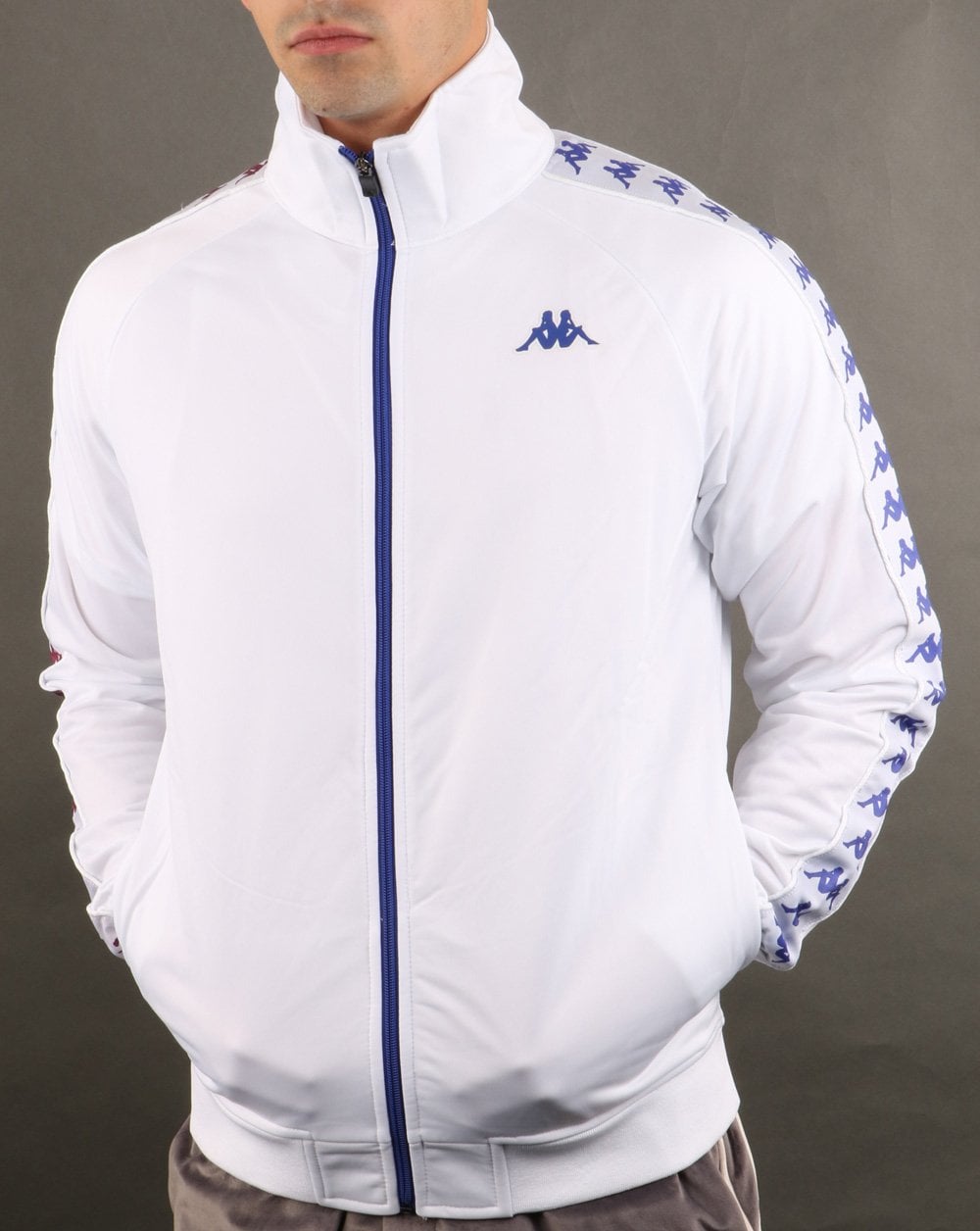 Kappa Anniston Banda Jacket White/Violet/Navy