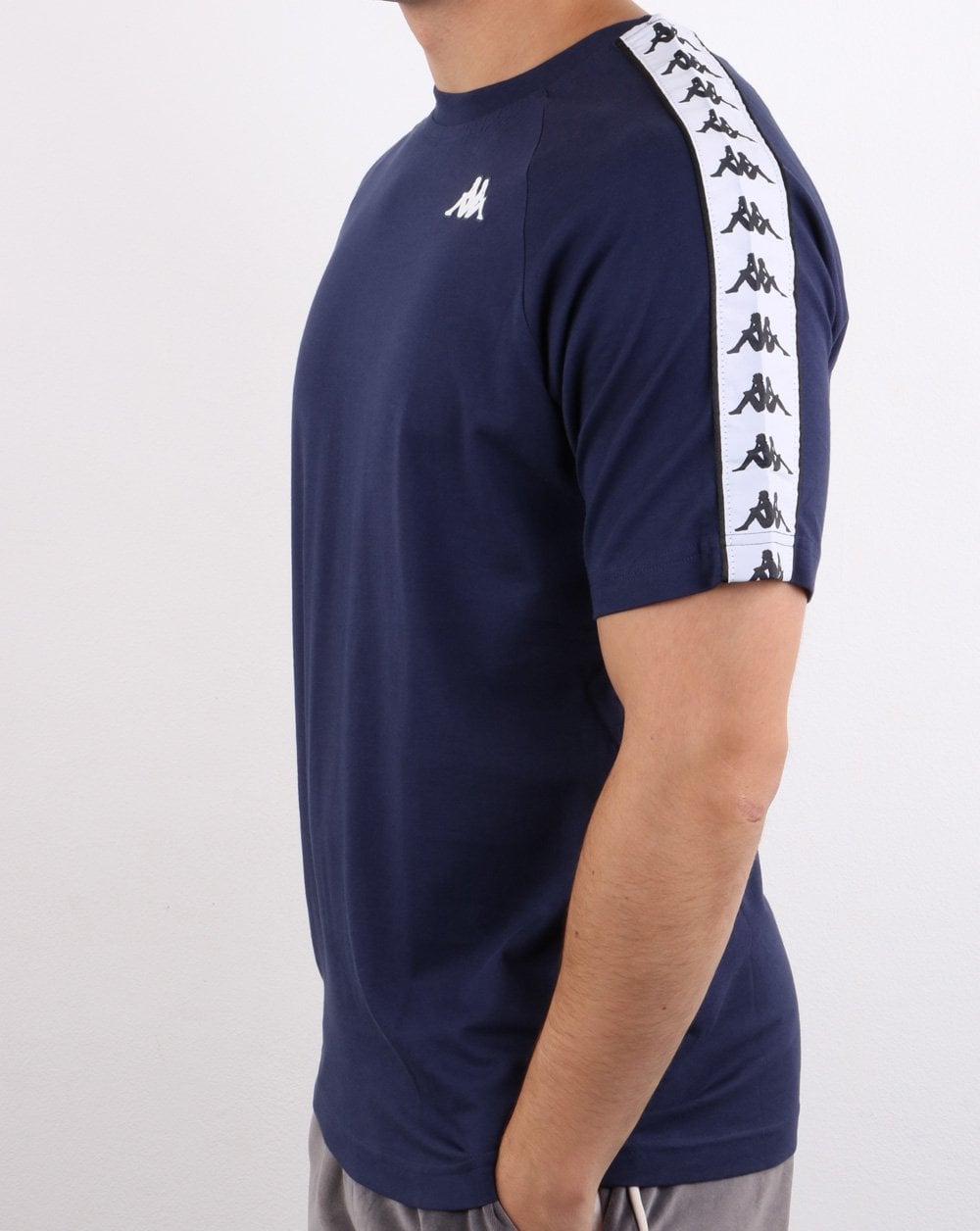 Kappa Coen Banda T-Shirt Marineblau/Weiß
