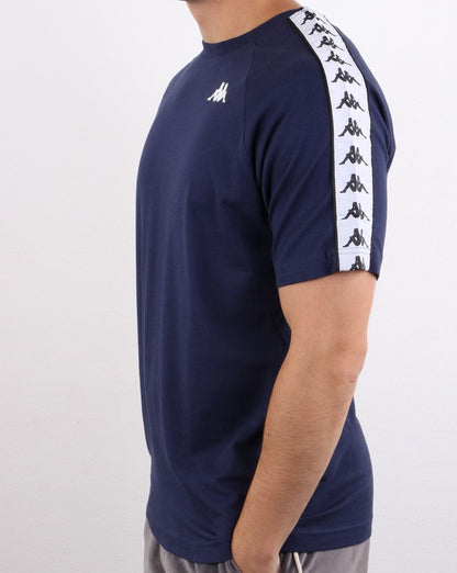 Kappa Coen Banda T-Shirt Marineblau/Weiß
