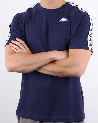 Kappa Coen Banda T-Shirt Marineblau/Weiß