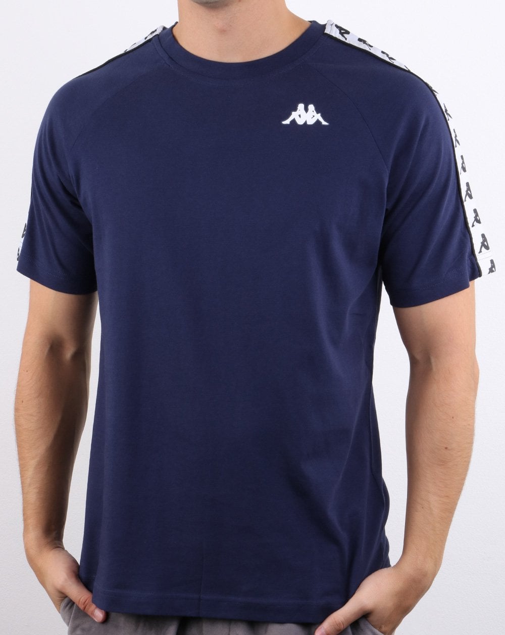 Kappa Coen Banda T-Shirt Marineblau/Weiß