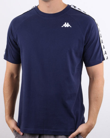 Kappa Coen Banda T-Shirt Marineblau/Weiß
