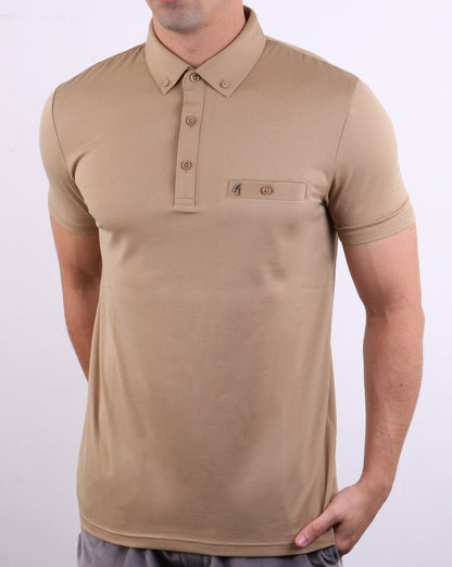 Gabicci Vintage Poloshirt Hafer