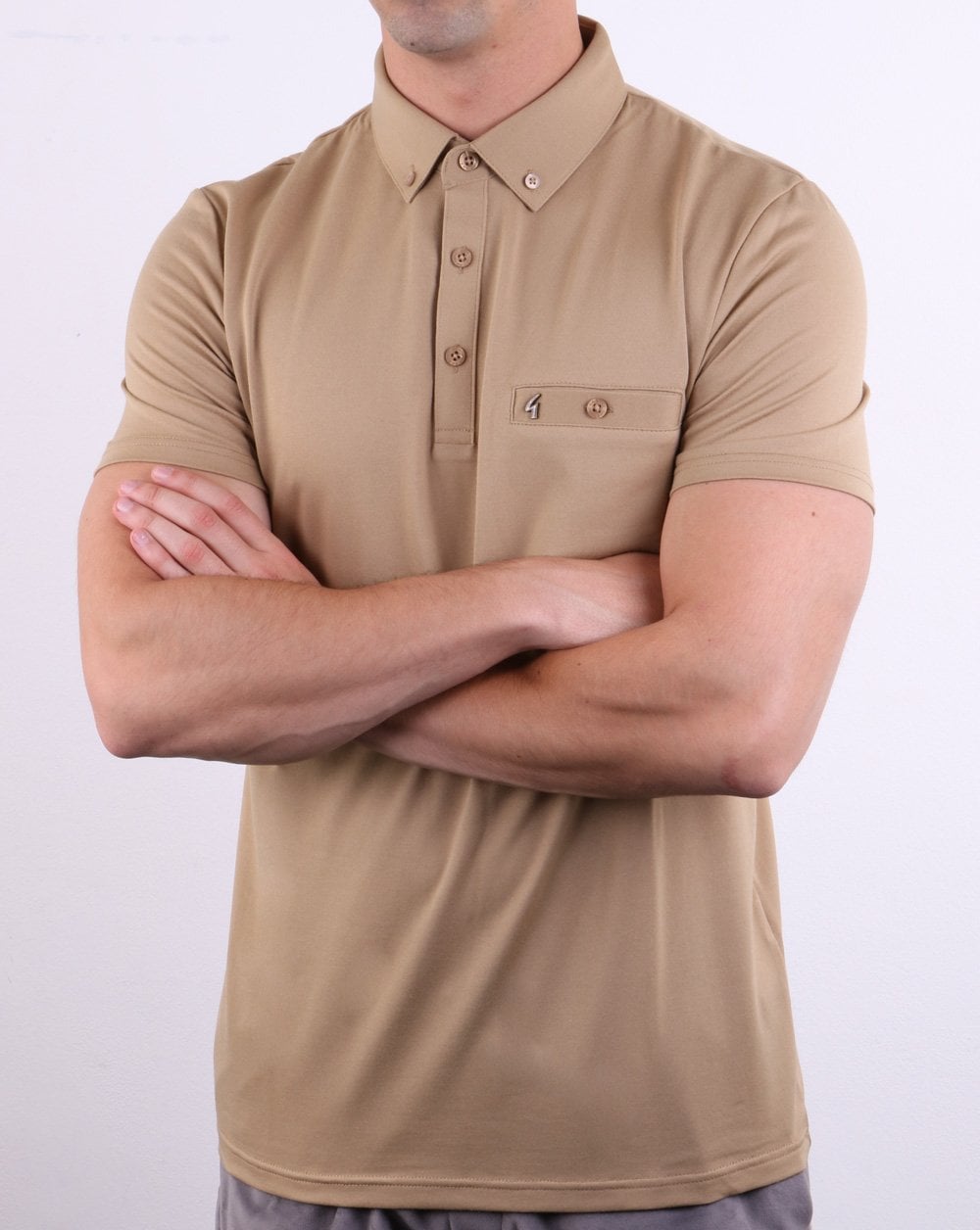 Gabicci Vintage Poloshirt Hafer