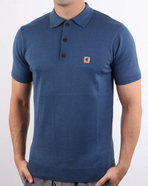 Gabicci Vintage Jackson Polo Storm Blue