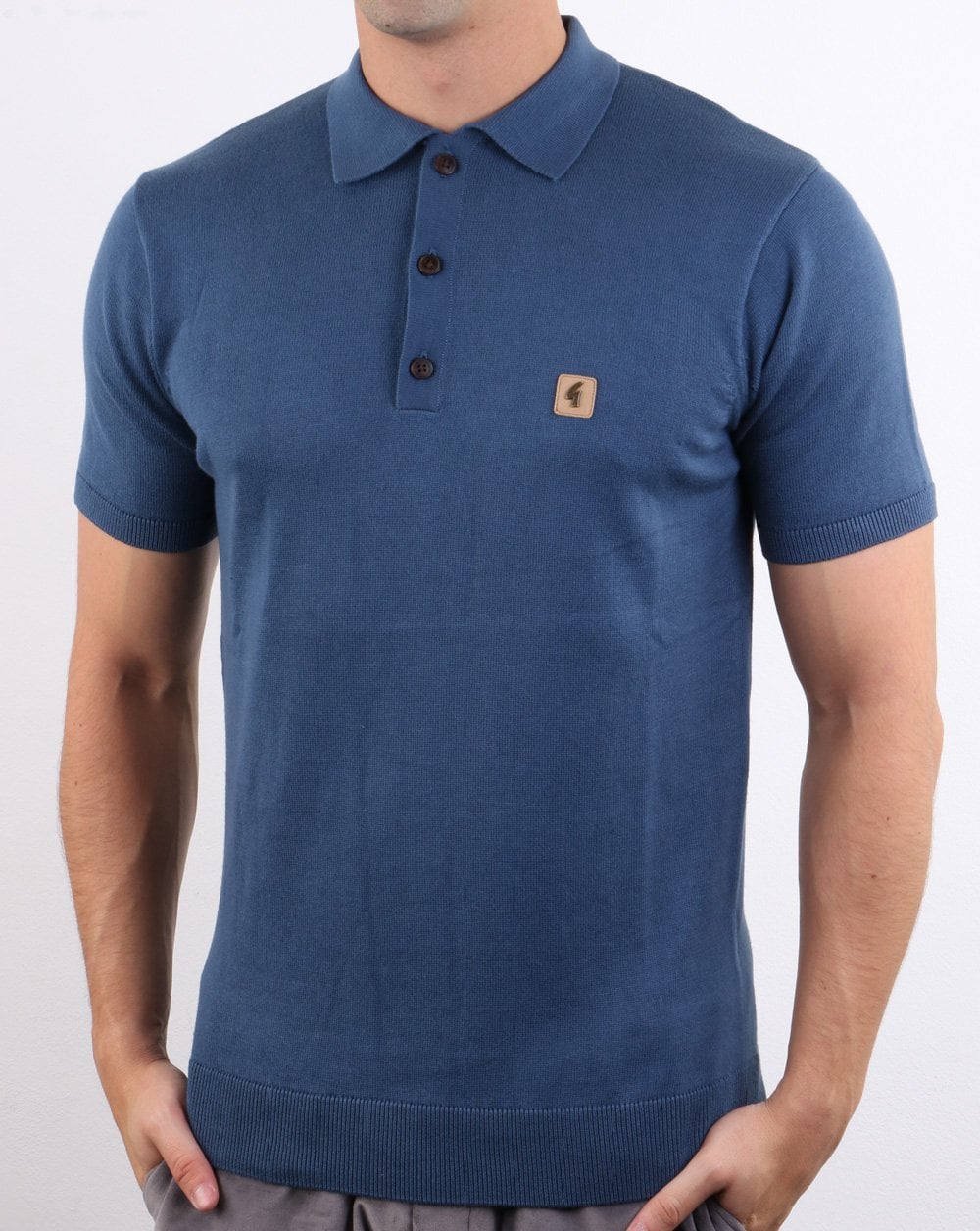 Gabicci Vintage Jackson Polo Storm Blue